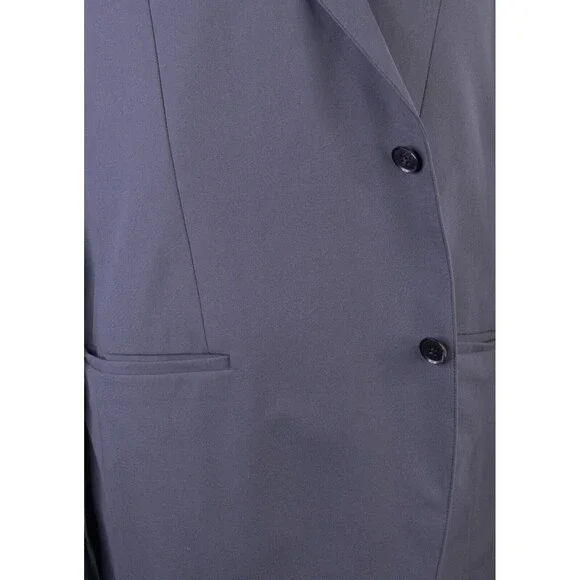 Sene Solid Gray Sport Blazer Unstructured Blazer Jacket Coat Taupe Size 46r NWOT
